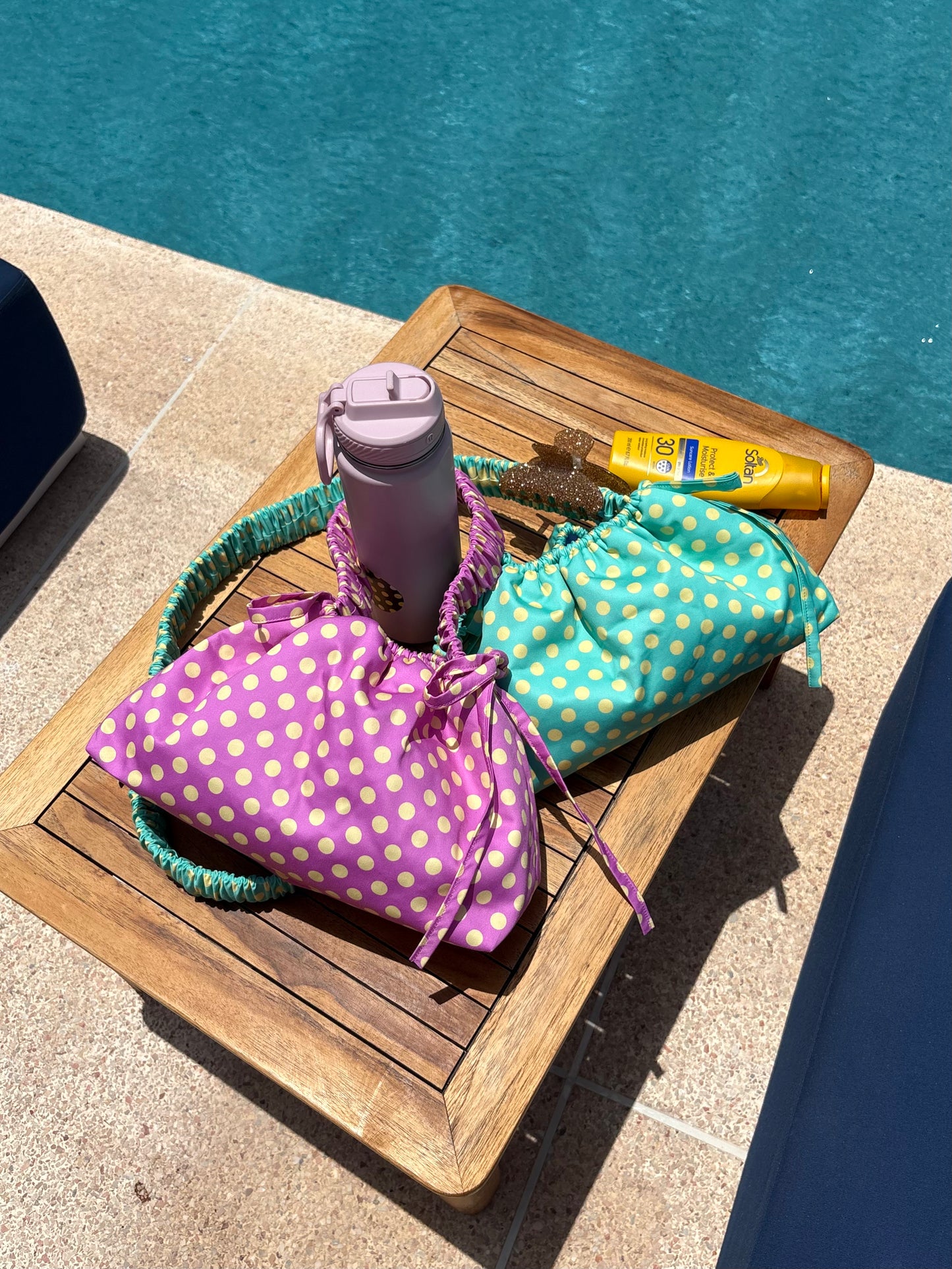Betty Bag - Teal + Yellow